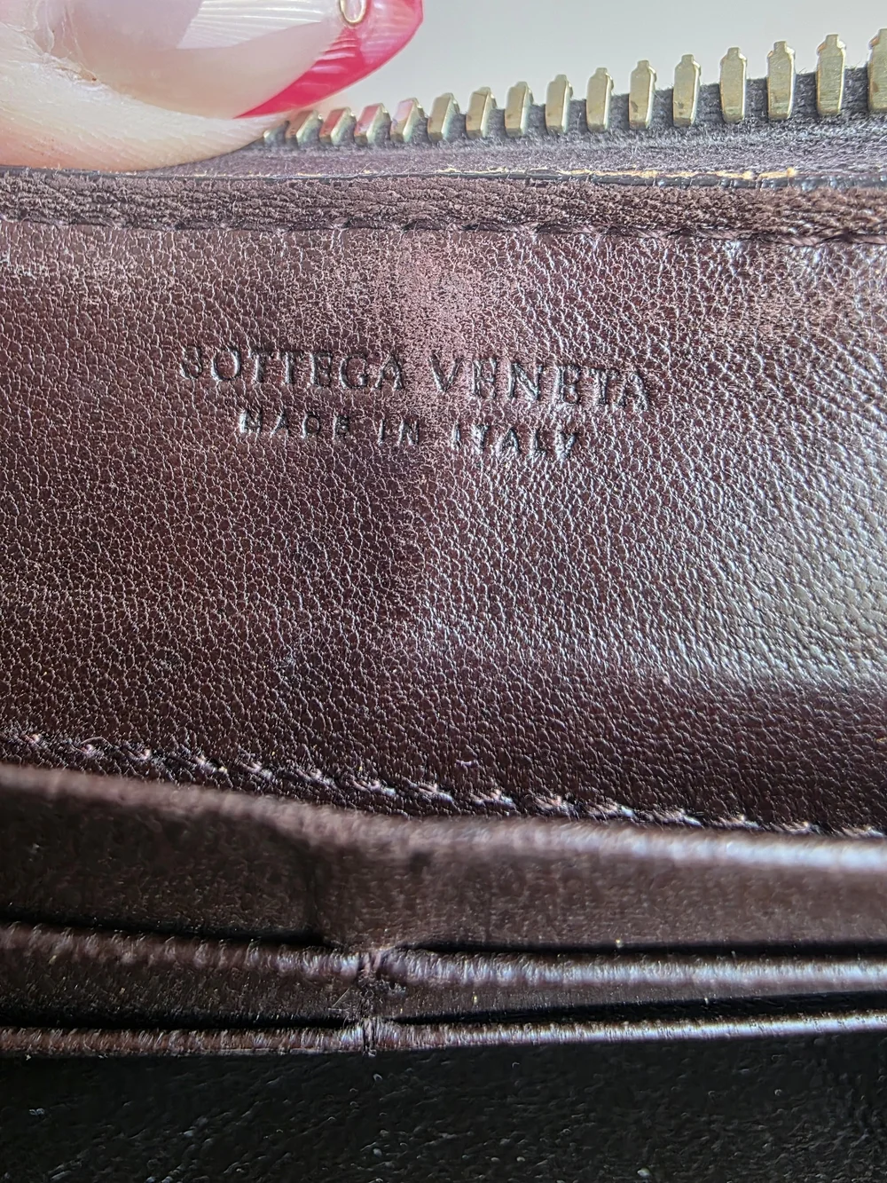 Bottega Veneta Brown Intrecciato Weave Large Zip Wallet - Good Condition!